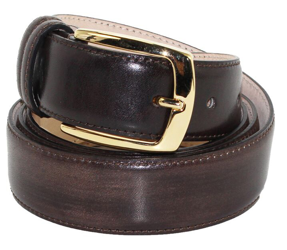 Emilio Franco Chocolate Genuine Calf Leather Belt 201.